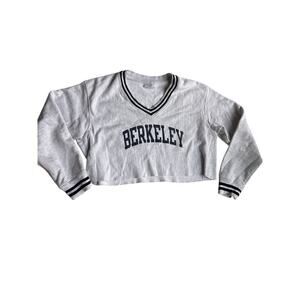 Champion Berkeley Crop Sweatshirt – Gray Collegiate, Back to School
